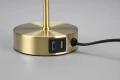 Lampka stołowa z ładowarką USB JARO mosiądz mat USB E27 RL R51051008 | 4017807538250 noxbox lampynox www.lampynox.pl