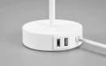 Lampka stołowa z ładowarką USB JARO biały mat USB E27 RL R51051031 | 4017807538274 noxbox lampynox www.lampynox.pl