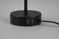 Lampka stołowa z ładowarką USB JARO czarny mat USB E27 RL R51051032 | 4017807538304 noxbox lampynox www.lampynox.pl