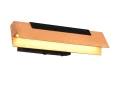 Kinkiet ścienny ściemnialny z włącznikiem KERALA czarny mat | brąz LED 3 step dim. 9W 3000K regulowany Trio 241670132 | 4017807542516 noxbox lampynox www.lampynox.pl