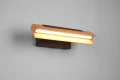 Kinkiet ścienny ściemnialny z włącznikiem KERALA czarny mat | brąz LED 3 step dim. 9W 3000K regulowany Trio 241670132 | 4017807542516 noxbox lampynox www.lampynox.pl