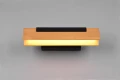 Kinkiet ścienny ściemnialny z włącznikiem KERALA czarny mat | brąz LED 3 step dim. 9W 3000K regulowany Trio 241670132 | 4017807542516 noxbox lampynox www.lampynox.pl