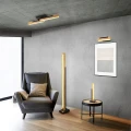 Kinkiet ścienny ściemnialny z włącznikiem KERALA czarny mat | brąz LED 3 step dim. 9W 3000K regulowany Trio 241670132 | 4017807542516 noxbox lampynox www.lampynox.pl