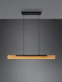 Lampa wisząca ściemnialna KERALA czarny mat | brąz LED 3 step dim. 25W 3000K Trio 341610132 | 4017807542455 noxbox lampynox www.lampynox.pl
