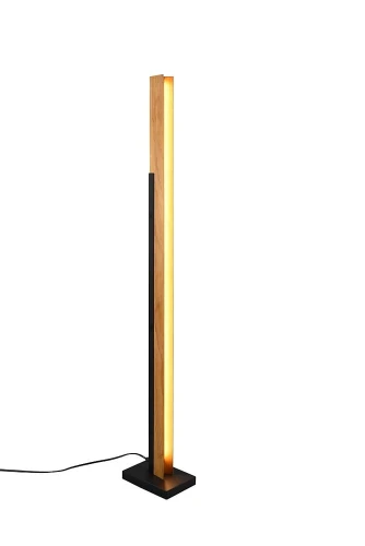 Lampa podłogowa ściemnialna KERALA czarny mat | brąz LED 3 step dim. 16W 3000K Trio 441610132 | 4017807542530 noxbox lampynox www.lampynox.pl