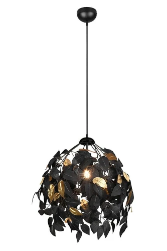 Lampa wisząca LEAVY czarny | złoty Ø 38cm. E27 RL R10461932 | 4017807522631 noxbox lampynox www.lampynox.pl