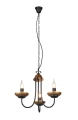 Lampa wisząca LIVIA czarny mat | miedź Ø46cm. 3xE14 Trio 101700332 | 4017807522730 noxbox lampynox www.lampynox.pl