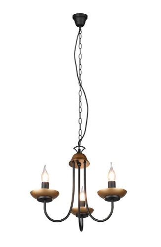 Lampa wisząca LIVIA czarny mat | miedź Ø46cm. 3xE14 Trio 101700332 | 4017807522730 noxbox lampynox www.lampynox.pl