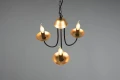 Lampa wisząca LIVIA czarny mat | miedź Ø46cm. 3xE14 Trio 101700332 | 4017807522730 noxbox lampynox www.lampynox.pl