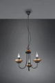 Lampa wisząca LIVIA czarny mat | miedź Ø46cm. 3xE14 Trio 101700332 | 4017807522730 noxbox lampynox www.lampynox.pl
