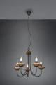 Lampa wisząca LIVIA czarny mat | miedź Ø57cm. 5xE14 Trio 101700532 | 4017807522747 noxbox lampynox www.lampynox.pl
