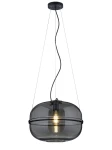 LORENA czarny mat Ø41cm. E27 Lampa wisząca