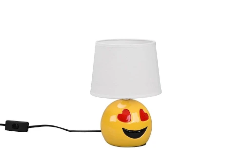 Lampka stołowa LOVELY żółty | biały E14 RL R51191001 | 4017807543179 noxbox lampynox www.lampynox.pl