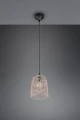 Lampa wisząca LOVIS czarny | beż rattan E27 RL R31141036 | 4017807539424 noxbox lampynox www.lampynox.pl