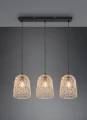 Lampa wisząca LOVIS czarny | beż rattan 3xE27 RL R31143036 | 4017807539462 noxbox lampynox www.lampynox.pl