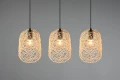 Lampa wisząca LOVIS czarny | beż rattan 3xE27 RL R31143036 | 4017807539462 noxbox lampynox www.lampynox.pl