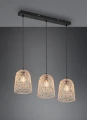 Lampa wisząca LOVIS czarny | beż rattan 3xE27 RL R31143036 | 4017807539462 noxbox lampynox www.lampynox.pl
