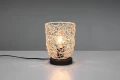 Lampka stołowa LOVIS czarny | beż rattan E27 RL R51141036 | 4017807539578 noxbox lampynox www.lampynox.pl