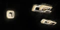 Kinkiet ścienny ściemnialny LUGO czarny | złoty LED 3 step dim 12W 3000K Trio 242910180 | 4017807542936 noxbox lampynox www.lampynox.pl