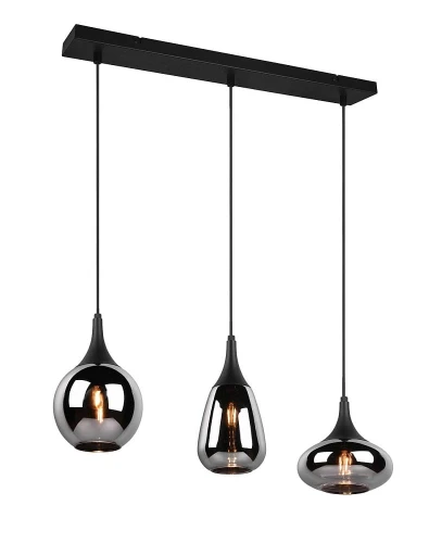 Lampa wisząca LUMINA czarny mat 3xE14 Trio 317000332 | 4017807542271 noxbox lampynox www.lampynox.pl