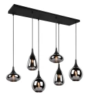 LUMINA czarny mat 6xE14 Lampa wisząca