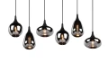 Lampa wisząca LUMINA czarny mat 6xE14 Trio 317000632 | 4017807542295 noxbox lampynox www.lampynox.pl