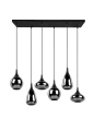 Lampa wisząca LUMINA czarny mat 6xE14 Trio 317000632 | 4017807542295 noxbox lampynox www.lampynox.pl
