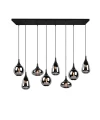 Lampa wisząca LUMINA czarny mat 8xE14 Trio 317000832 | 4017807542301 noxbox lampynox www.lampynox.pl