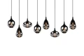 Lampa wisząca LUMINA czarny mat 8xE14 Trio 317000832 | 4017807542301 noxbox lampynox www.lampynox.pl