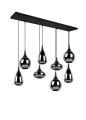Lampa wisząca LUMINA czarny mat 8xE14 Trio 317000832 | 4017807542301 noxbox lampynox www.lampynox.pl