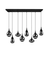Lampa wisząca LUMINA czarny mat 8xE14 Trio 317000832 | 4017807542301 noxbox lampynox www.lampynox.pl