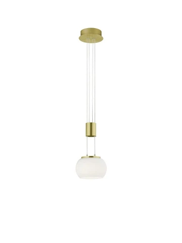 Lampa wisząca MADISON mosiądz mat LED 3 step dim  8W 3000K Trio 342010108 | 4017807542080 noxbox lampynox www.lampynox.pl