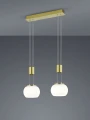 Lampa wisząca MADISON mosiądz mat LED 3 step dim  2x8W 3000K Trio 342010208 | 4017807542134 noxbox lampynox www.lampynox.pl