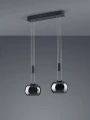 Lampa wisząca MADISON czarny mat LED 3 step dim  2x8W 3000K Trio 342010232 | 4017807542127 noxbox lampynox www.lampynox.pl