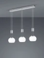 Lampa wisząca MADISON nikiel mat LED 3 step dim 3x8W 3000K Trio 342010307 | 4017807542141 noxbox lampynox www.lampynox.pl