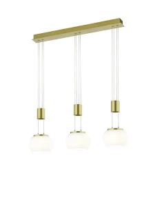 MADISON mosiądz mat LED 3 step dim 3x8W 3000K Lampa wisząca