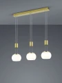 Lampa wisząca MADISON mosiądz mat LED 3 step dim 3x8W 3000K Trio 342010308 | 4017807542158 noxbox lampynox www.lampynox.pl