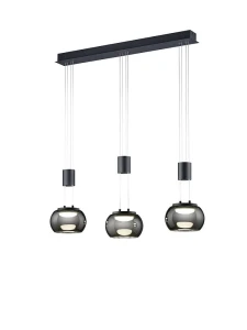 MADISON czarny mat LED 3 step dim 3x8W 3000K Lampa wisząca