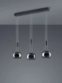 Lampa wisząca MADISON czarny mat LED 3 step dim 3x8W 3000K Trio 342010332 | 4017807542172 noxbox lampynox www.lampynox.pl