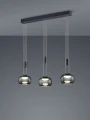 Lampa wisząca MADISON czarny mat LED 3 step dim 3x8W 3000K Trio 342010332 | 4017807542172 noxbox lampynox www.lampynox.pl