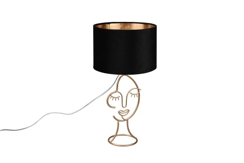 Lampka stołowa MARY złoty | czarny E27 RL R51221002 | 4017807541076 noxbox lampynox www.lampynox.pl