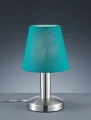 Lampka stołowa MATS II nikiel mat | turkusowy E14 Trio 599700119 | 4017807551372 noxbox lampynox www.lampynox.pl