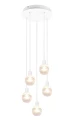 Lampa wisząca MELA biały mat 5xE14 Trio 313100531 | 4017807538496 noxbox lampynox www.lampynox.pl