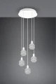 Lampa wisząca MELA biały mat 5xE14 Trio 313100531 | 4017807538496 noxbox lampynox www.lampynox.pl