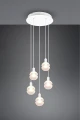 Lampa wisząca MELA biały mat 5xE14 Trio 313100531 | 4017807538496 noxbox lampynox www.lampynox.pl