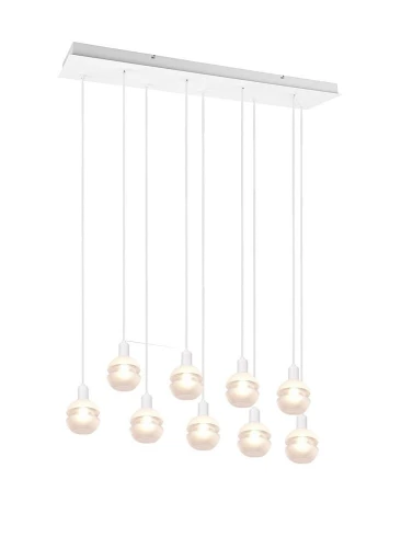 Lampa wisząca MELA biały mat 9xE14 Trio 313100931 | 4017807538489 noxbox lampynox www.lampynox.pl