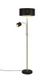 Lampa podłogowa stojąca MOTEL mosiądz mat | czarny E27 | E14 snake Trio 416900208 | 4017807541717 noxbox lampynox www.lampynox.pl