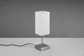 Lampka stołowa z ładowarką OLE nikiel mat | biały E27 gniazdo ładujące USB RL R51061007 | 4017807538564 noxbox lampynox www.lampynox.pl