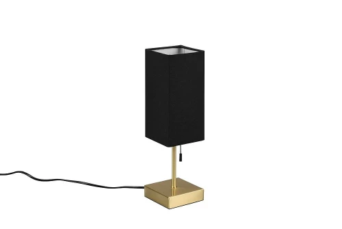 Lampka stołowa z ładowarką OLE mosiądz mat | czarny E27 gniazdo ładujące USB RL R51061008 | 4017807538595 noxbox lampynox www.lampynox.pl