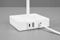 Lampka stołowa z ładowarką OLE biały mat | biały E27 gniazdo ładujące USB RL R51061031 | 4017807538663 noxbox lampynox www.lampynox.pl